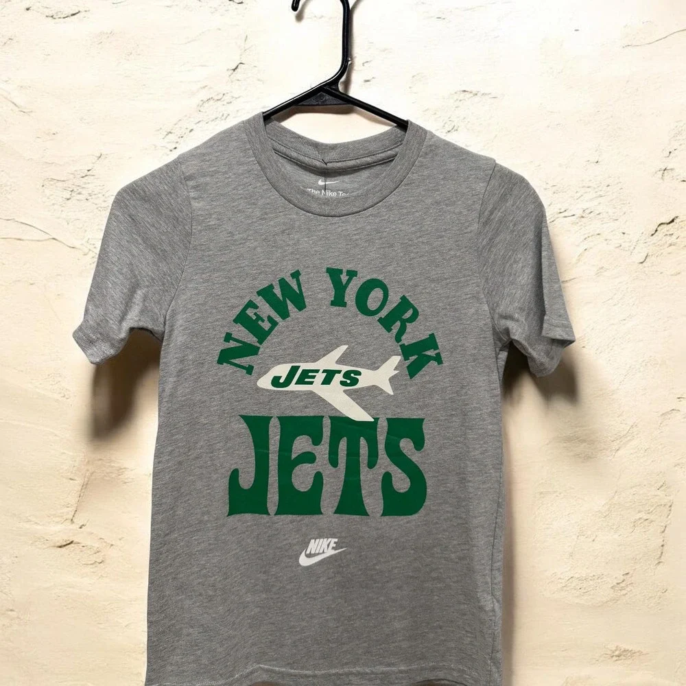 Nike New York Jets Youth Tee Size S 8 Football Graphic Sports Fan Apparel Trendy